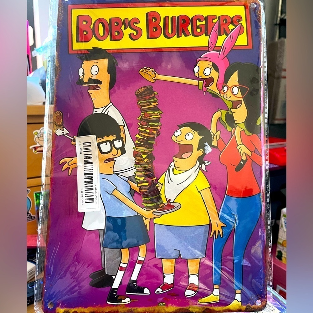 Bob's Burgers Metal Tin Sign Plaque Metal Wall Art